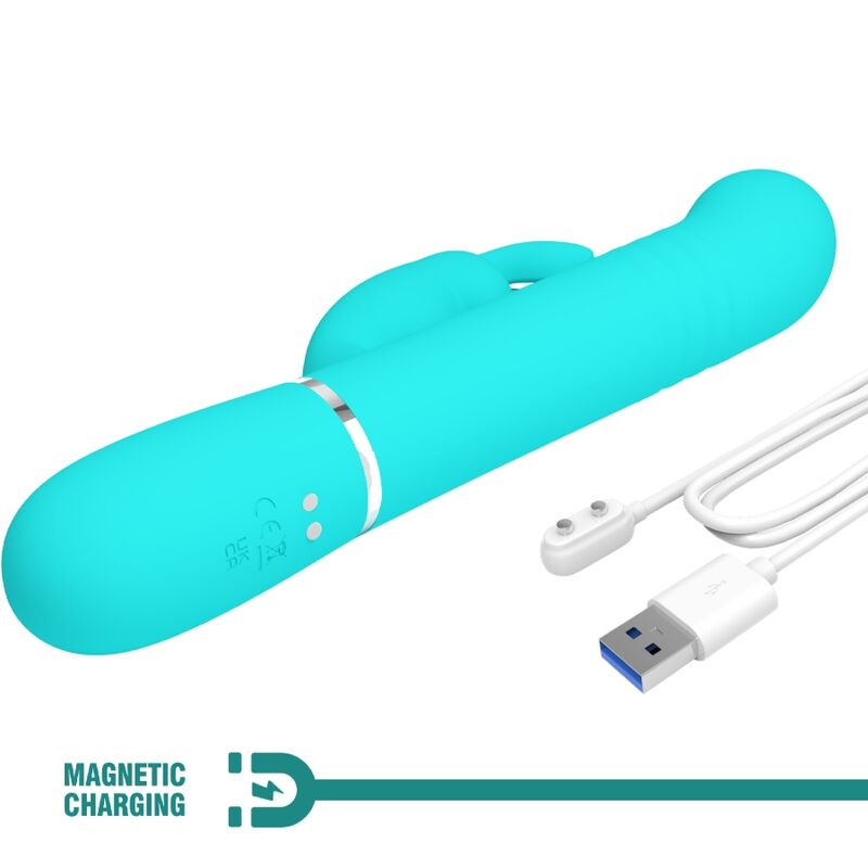 Pretty Love Coale Rabbit Vibrator i aqua grön