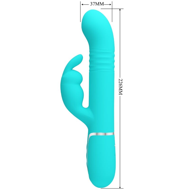 Pretty Love Coale Rabbit Vibrator i aqua grön
