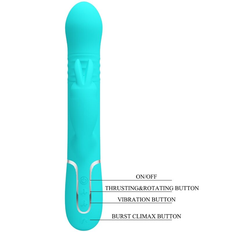 Pretty Love Coale Rabbit Vibrator i aqua grön