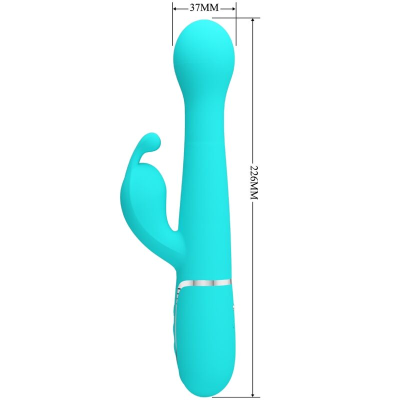 Pretty Love Dejon Rabbit Vibrator 3 i 1 Aqua Green