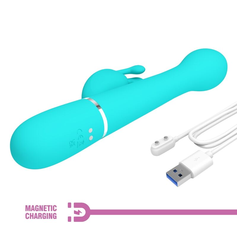 Pretty Love Dejon Rabbit Vibrator 3 i 1 Aqua Green