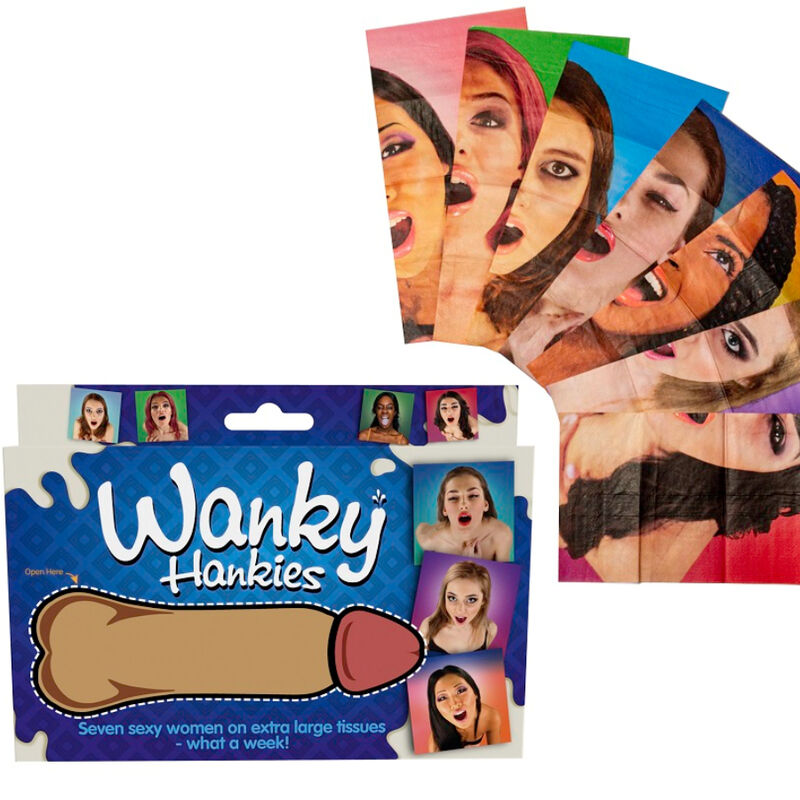 SPENCER & FLEETWOOD - WANKY HANKIES 7 EXTRA LARGE KVINNLIGA NÄsdukar