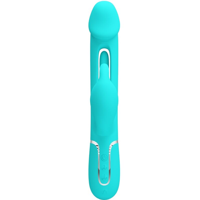 PRETTY LOVE Kampas Rabbit 3 i 1 vibrator aqua grön
