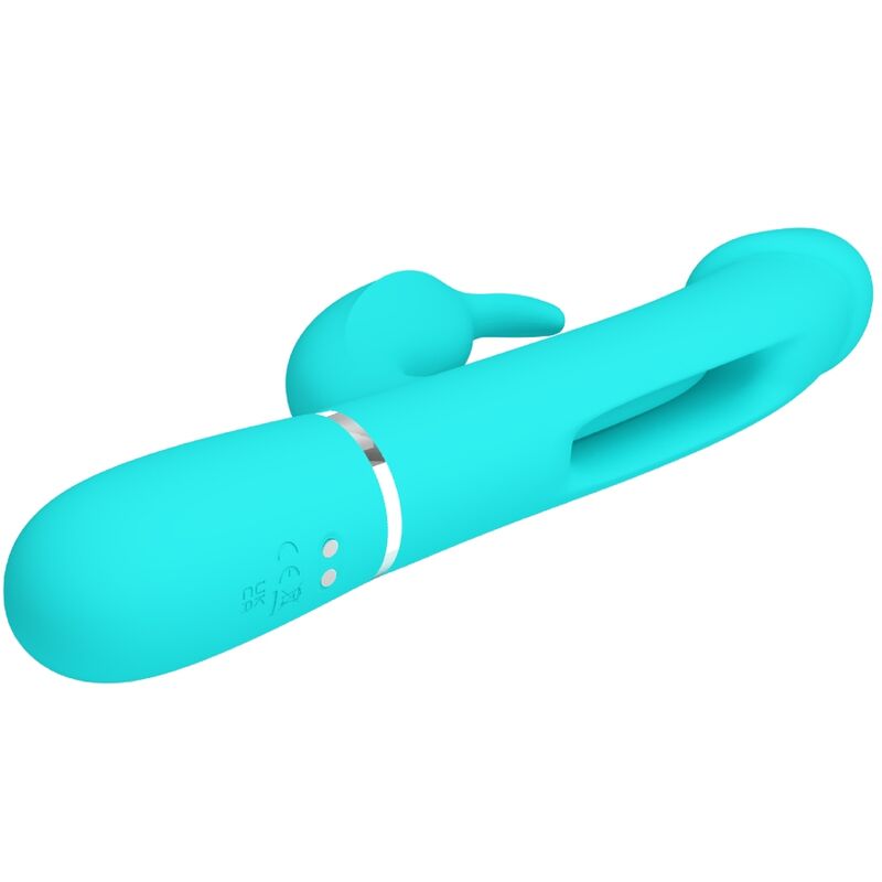 PRETTY LOVE Kampas Rabbit 3 i 1 vibrator aqua grön