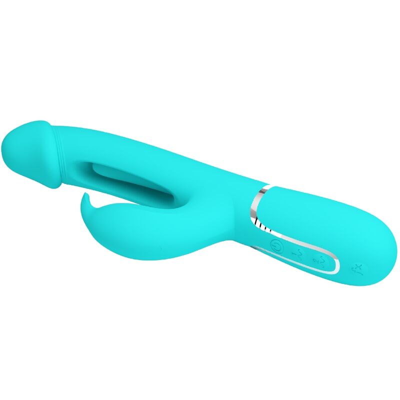 PRETTY LOVE Kampas Rabbit 3 i 1 vibrator aqua grön