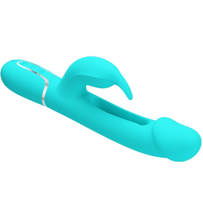 PRETTY LOVE Kampas Rabbit 3 i 1 vibrator aqua grön