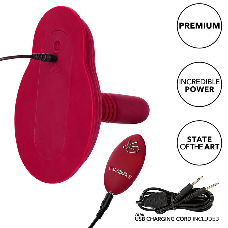 CalExotics Rider Massager med fjärrkontroll i röd färg