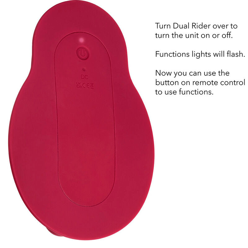 CalExotics Rider Massager med fjärrkontroll i röd färg