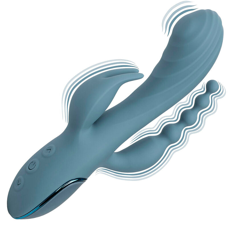 CALEXOTICS - VIBRATOR TRIPLE ECSTASY GRÅ