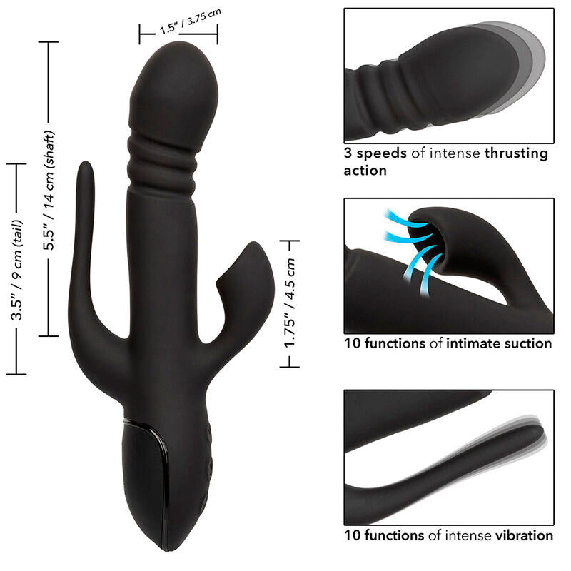 CalExotics Triple Euphoria vibrator i svart
