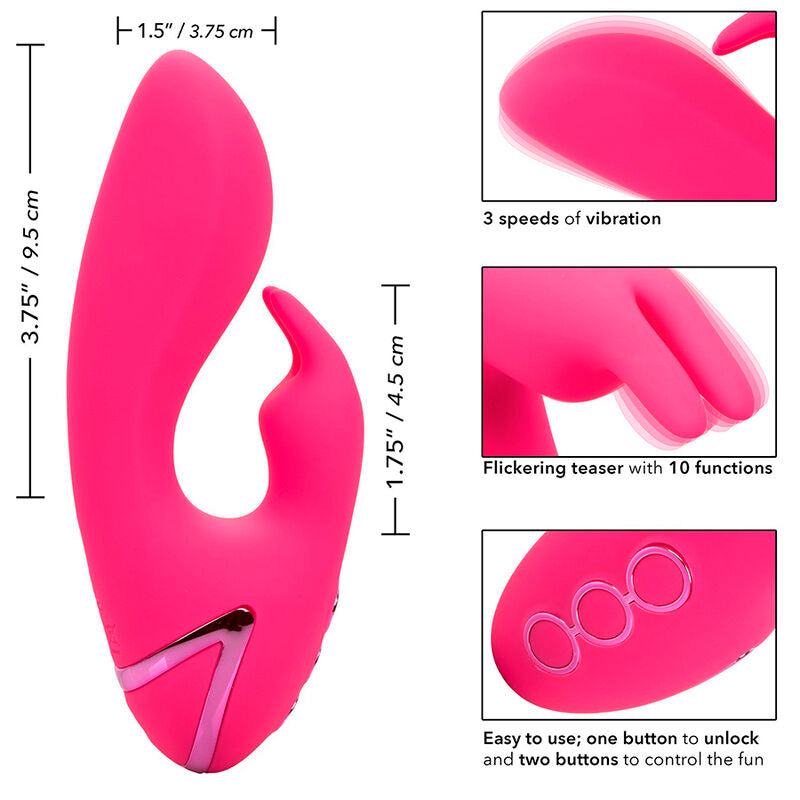 Calexotics So Cal Sunshine Vibrator Rabbit Fuchsia