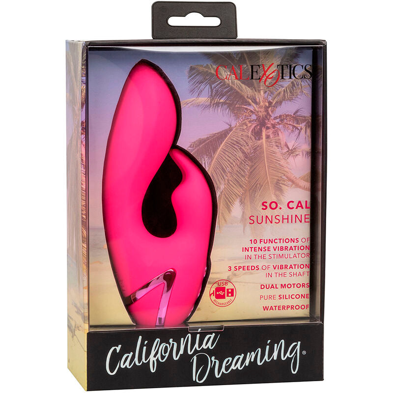 Calexotics So Cal Sunshine Vibrator Rabbit Fuchsia
