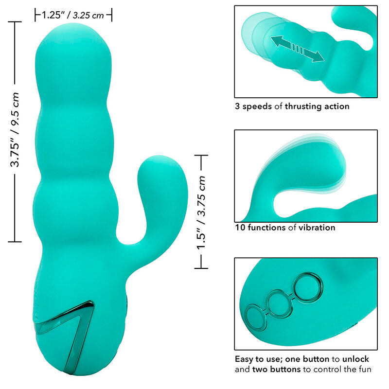 Del Mar Diva Vibrator Aqua Green från CalExotics