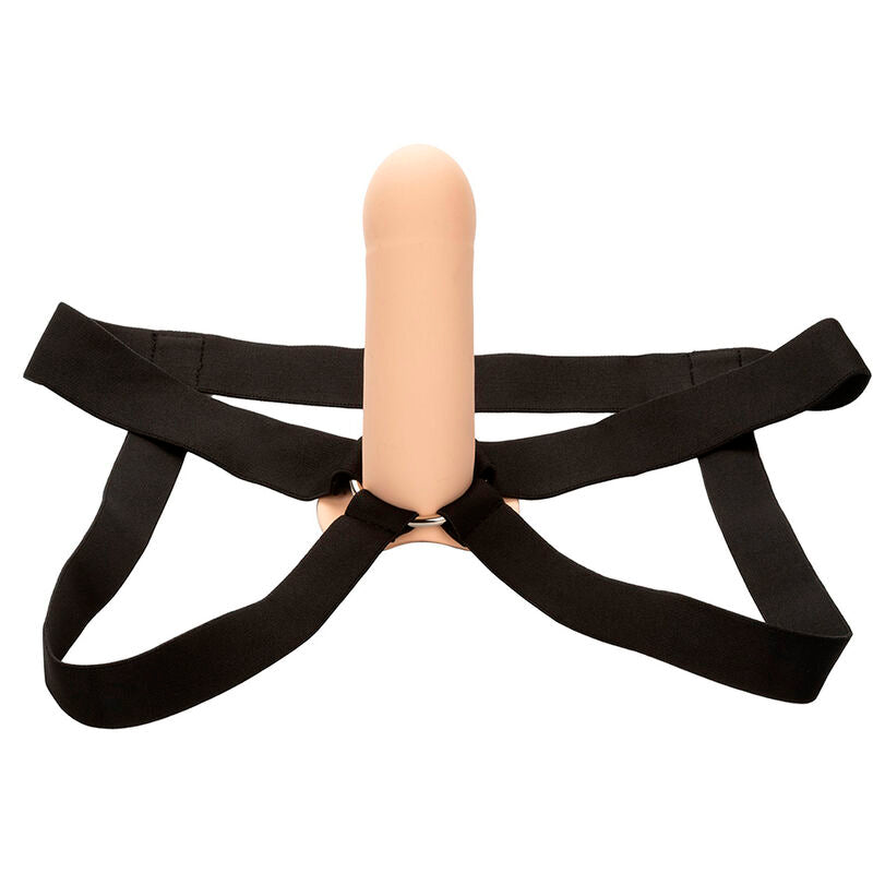 CalExotics Performance Maxx Extension med harness i ljus hudfärg