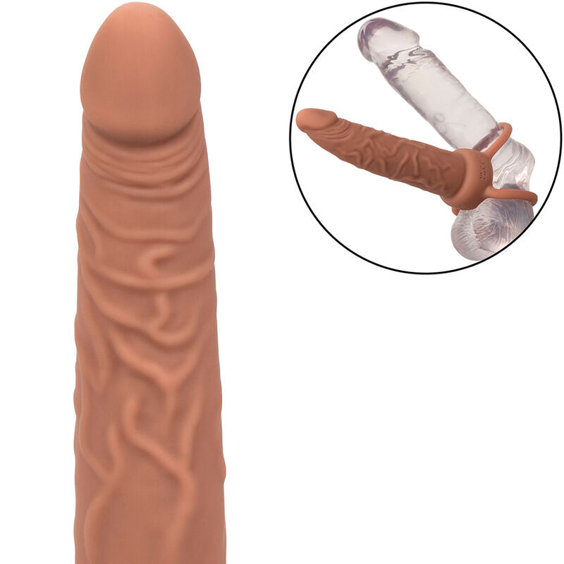 CALEXOTICS - PERFORMANCE MAXX ÅTERLADDNINGSBAR DUBBEL PENETRATOR BRUN HUD