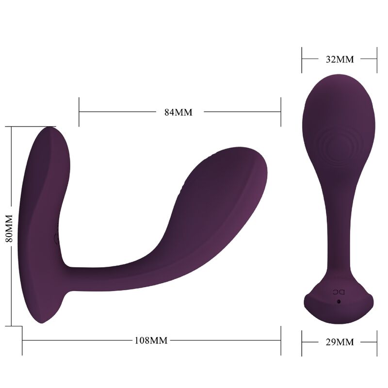 PRETTY LOVE Baird G-Spot vibrator lila med app-kontroll