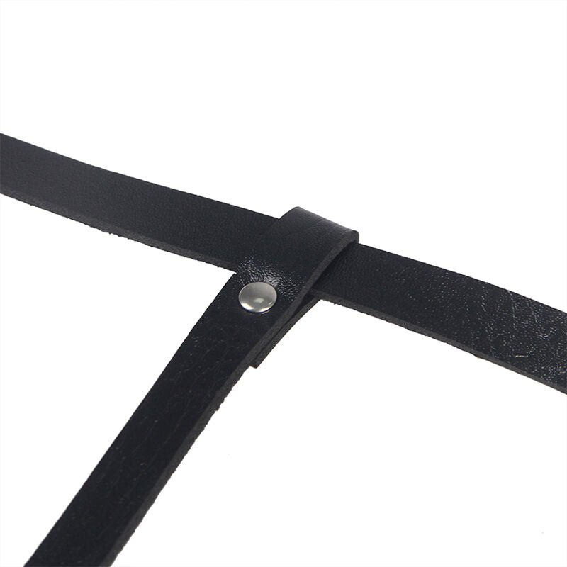 Läder body harness i svart från Subblime, en storlek