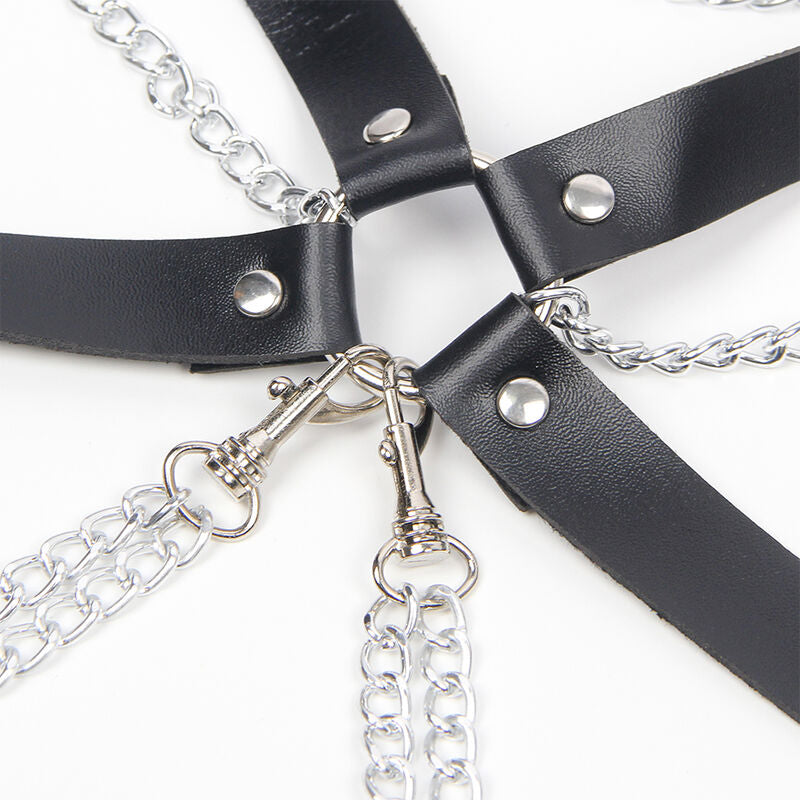 SUBBLIME - HARNESS BRA MED KEDJDETALJ EN STORLEK