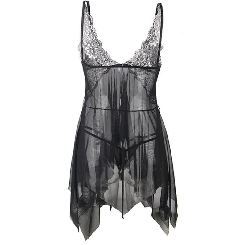 SUBBLIME babydoll i tulle och spets, storlek S/M