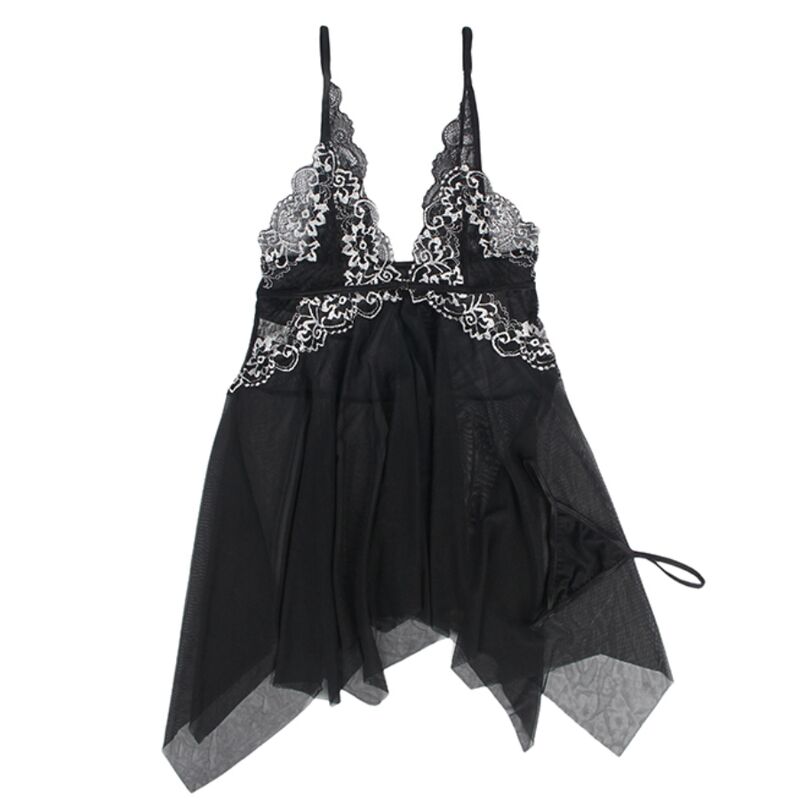 SUBBLIME babydoll i tulle och spets, storlek S/M
