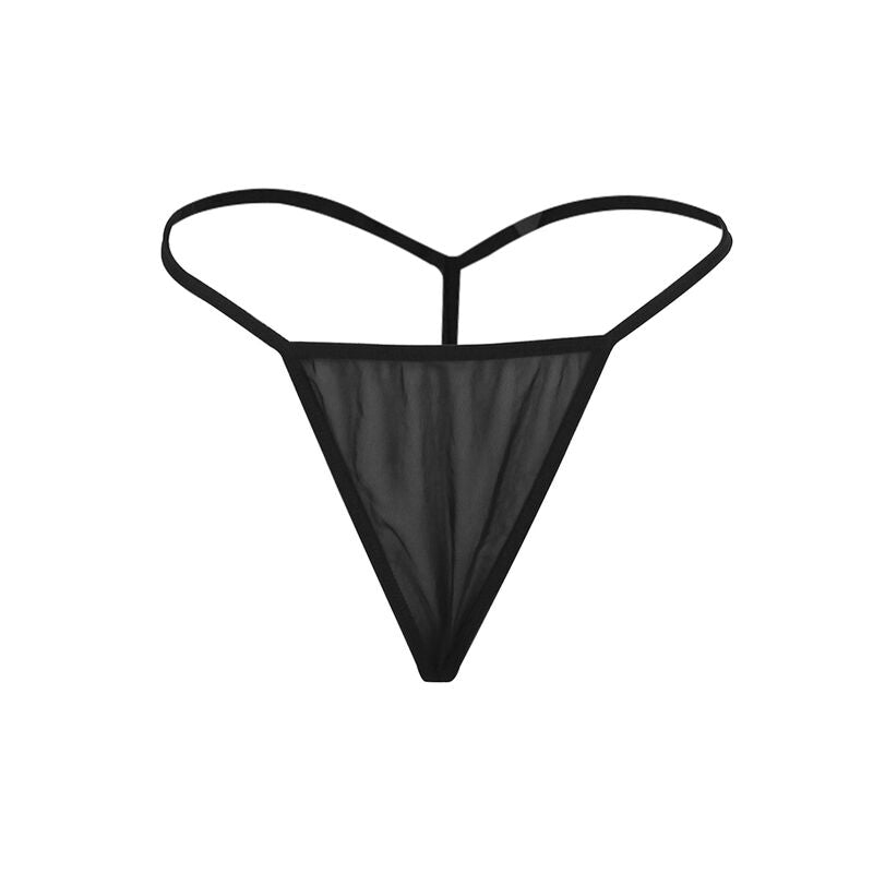 SUBBLIME - BABYDOLL TULLE MED SPETS OCH BLOMDEKORATION SVART S/M