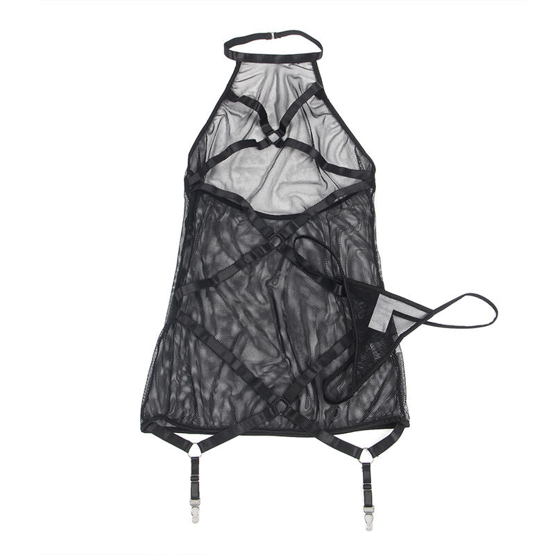 SUBLLIME - Transparent Halterneck Klänning Svart S/M