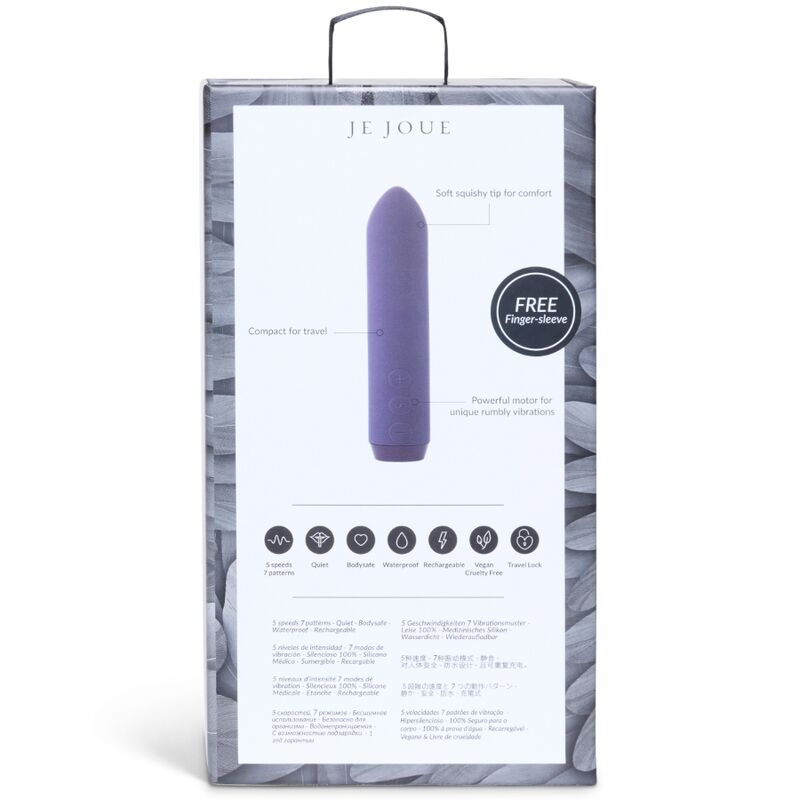 JE JOUE Classic Bullet Vibrator med fingerhandske