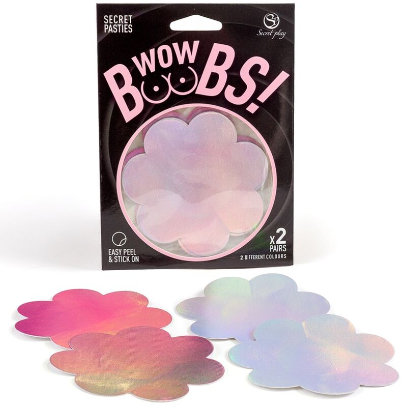 SECRET PLAY - WOW BOOBS! Blommiga bröstvårtsöverdrag