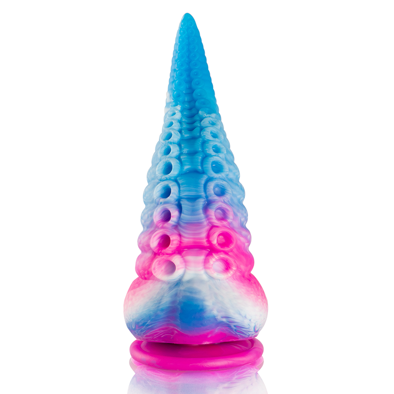 Phorcys blå tentakeldildo i stor storlek