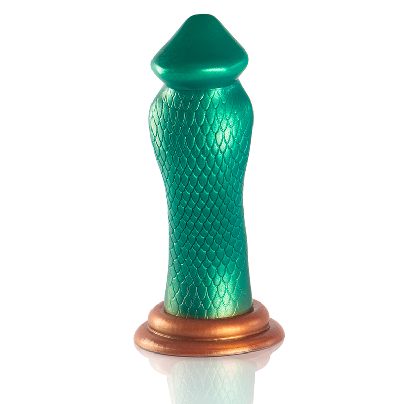 EPIC Python Dildo Cobra Grön i silikon