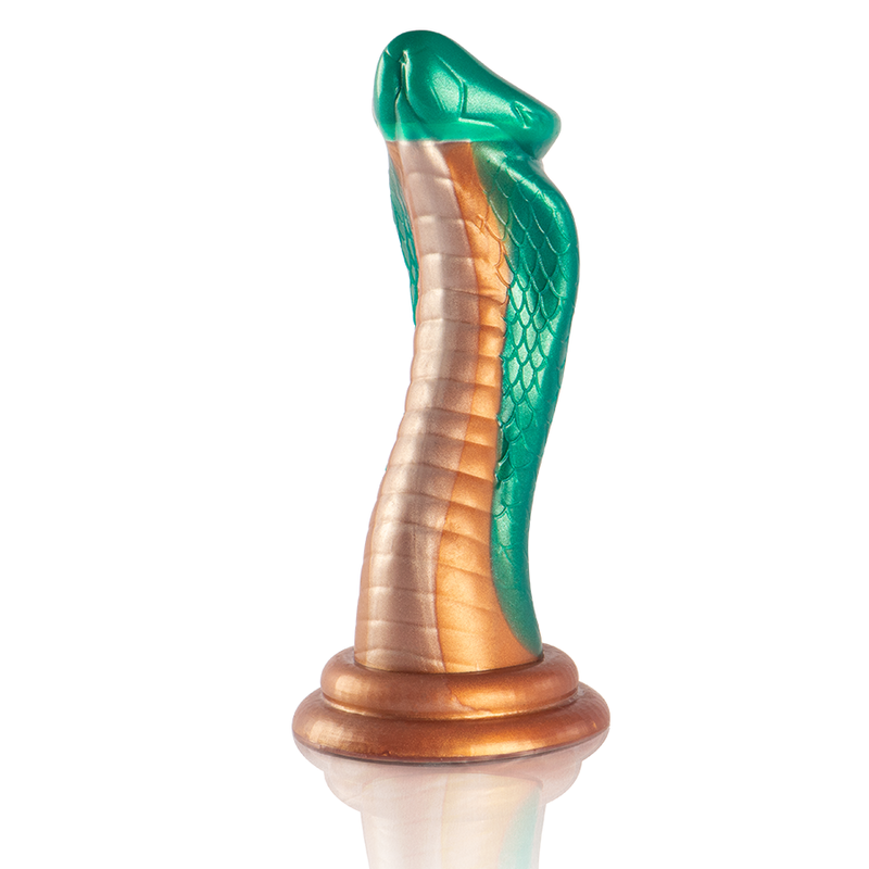 EPIC Python Dildo Cobra Grön i silikon