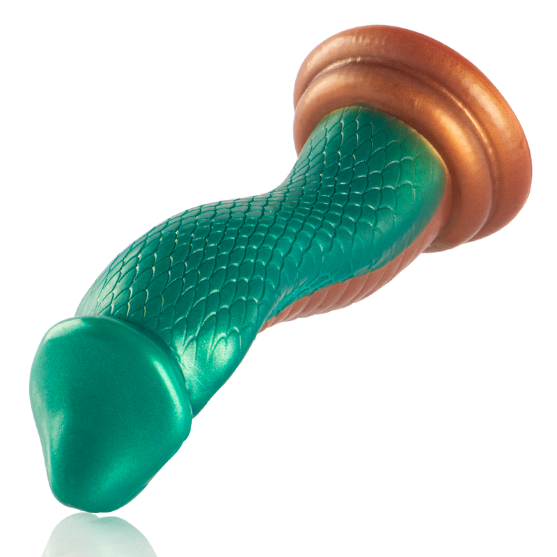 EPIC Python Dildo Cobra Grön i silikon