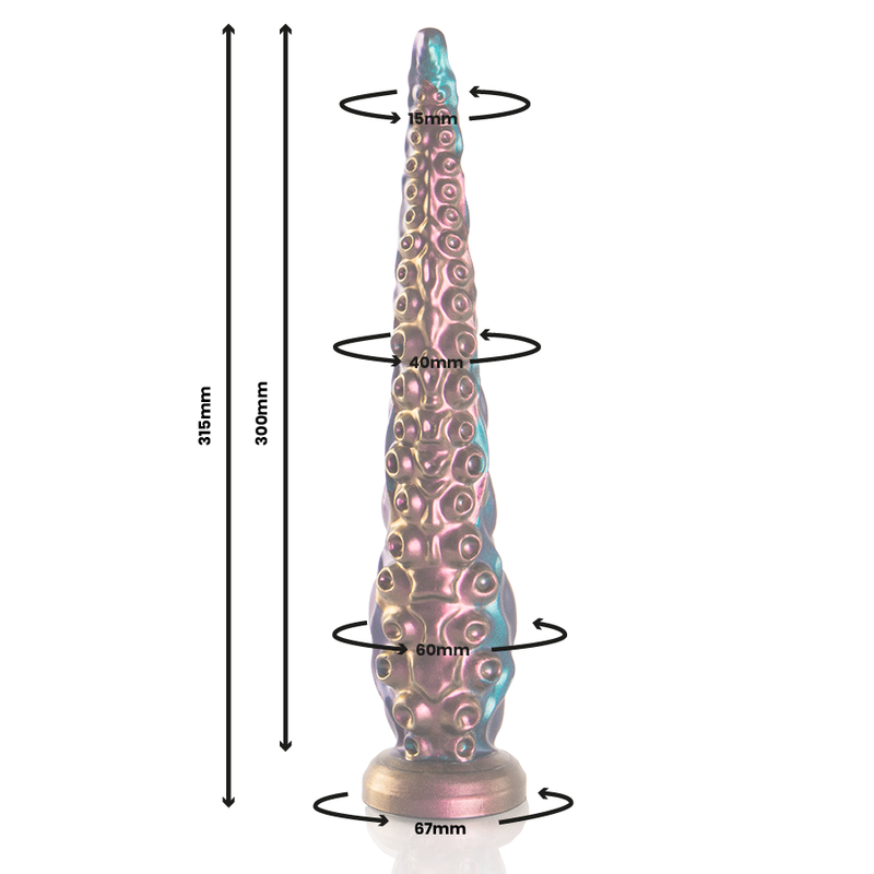 Silikon-dildo Charybdis från EPIC CYBERSILICOCK, storlek large