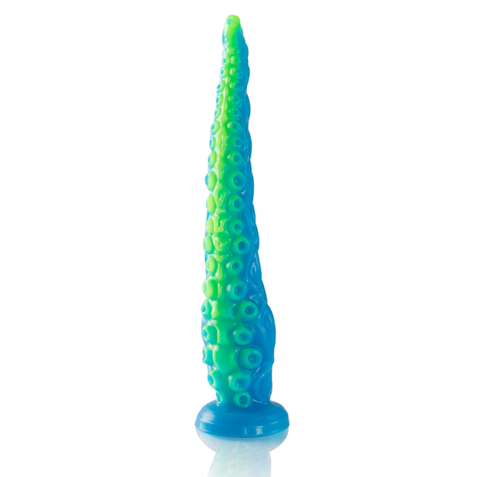 EPIC Scylla fluorescerande tunn tentakel dildo storlek large