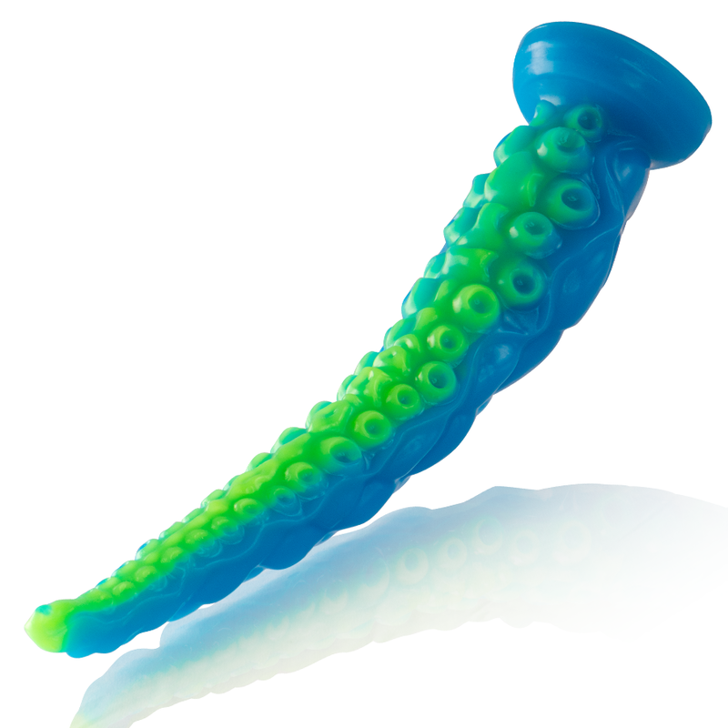 EPIC Scylla fluorescerande tunn tentakel dildo storlek large