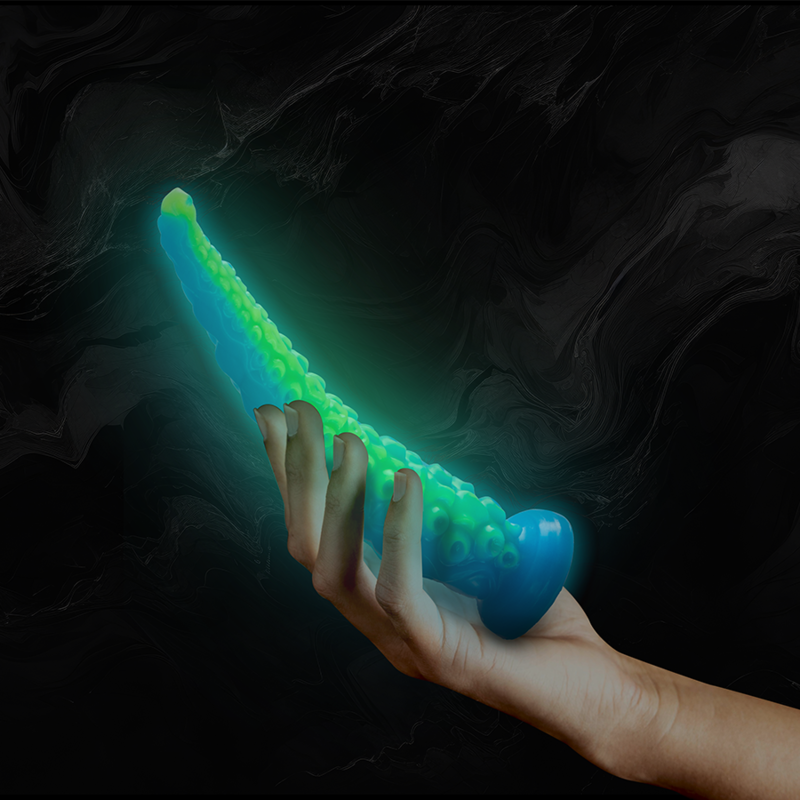 EPIC Scylla fluorescerande tunn tentakel dildo liten storlek