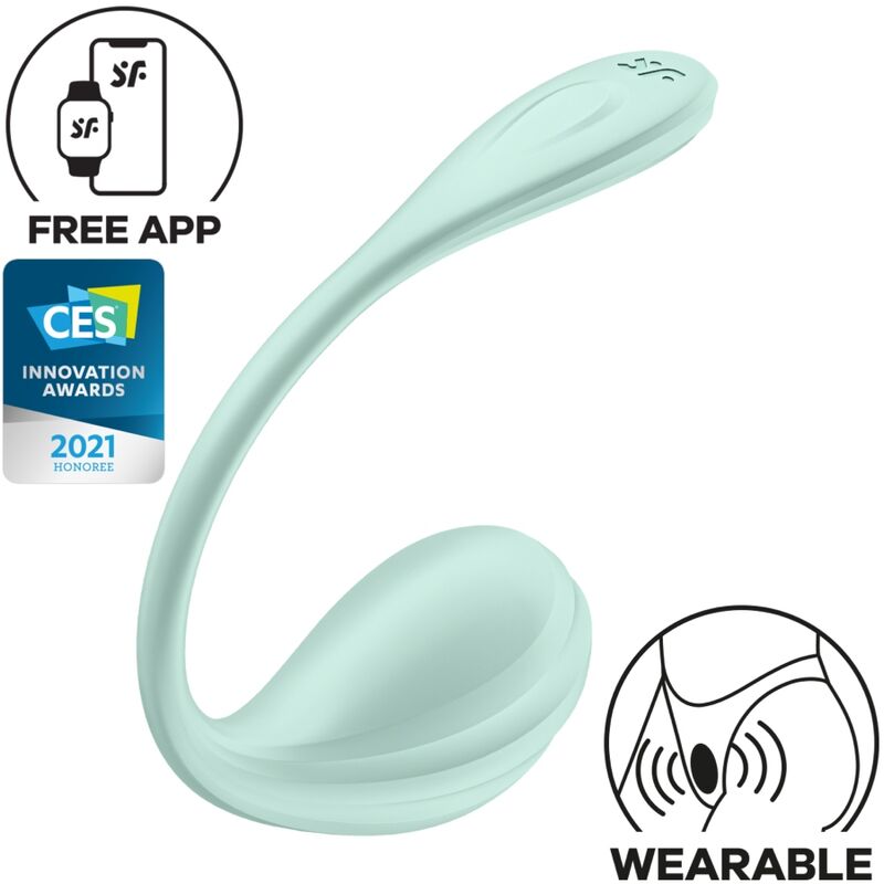 Satisfyer Smooth Petal G-Point Stimulator i vattengrön färg