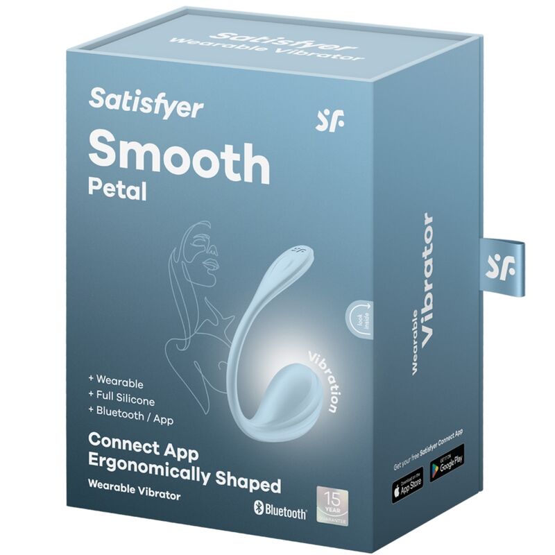 SATISFYER - SMOOTH PETAL G-POINT STIMULATOR SKY BLUE fri APP
