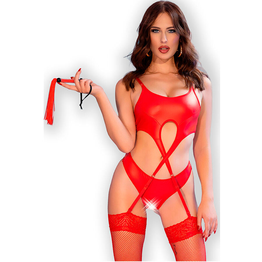 CHILIROSE - CR 4625 SET FYRA DELAR CROTCHLESS RÖD S