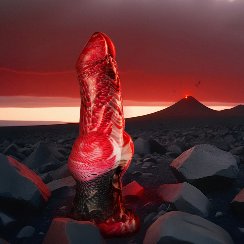 EPIC Helios dildo med testiklar och värme