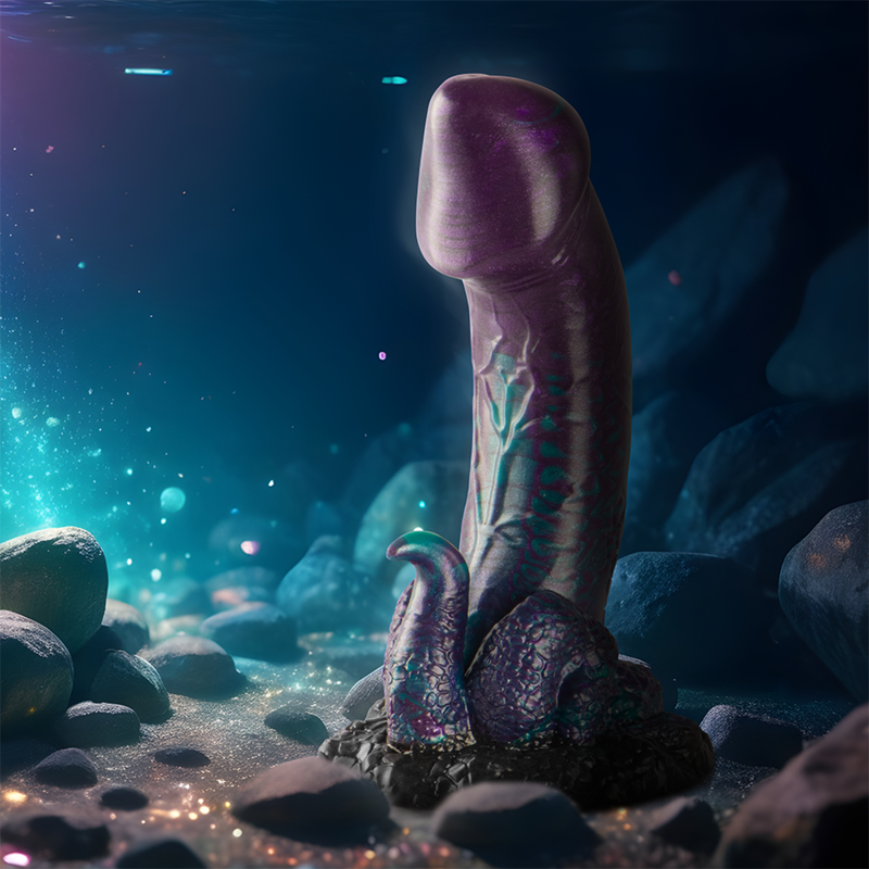EPIC Basilisk Dildo i silikon med dubbel skala