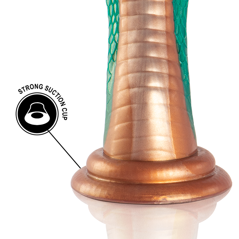 EPIC Python Dildo Cobra Grön i silikon
