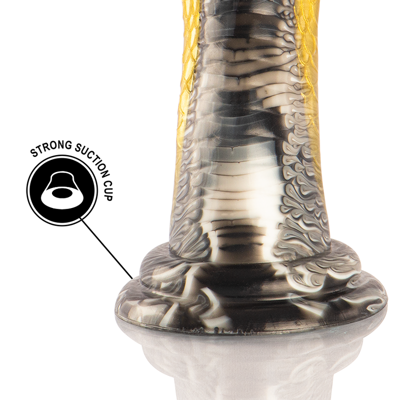 Silikon-dildo Drakon Yellow Cobra från EPIC CYBERSILICOCK