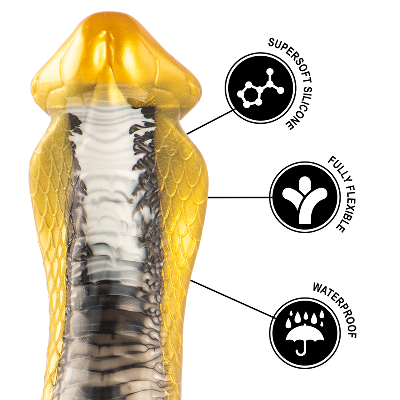 Silikon-dildo Drakon Yellow Cobra från EPIC CYBERSILICOCK
