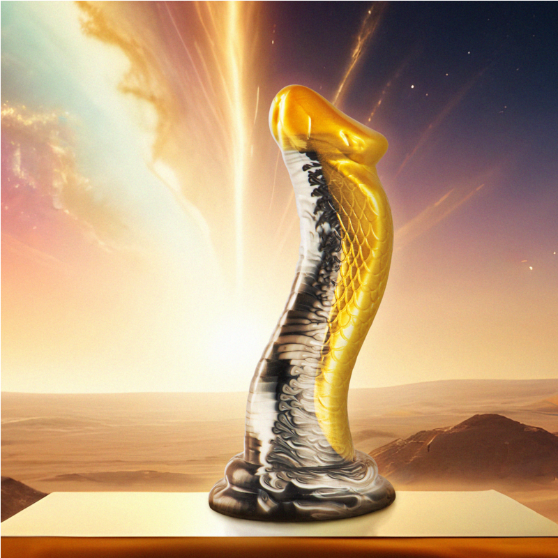 Silikon-dildo Drakon Yellow Cobra från EPIC CYBERSILICOCK