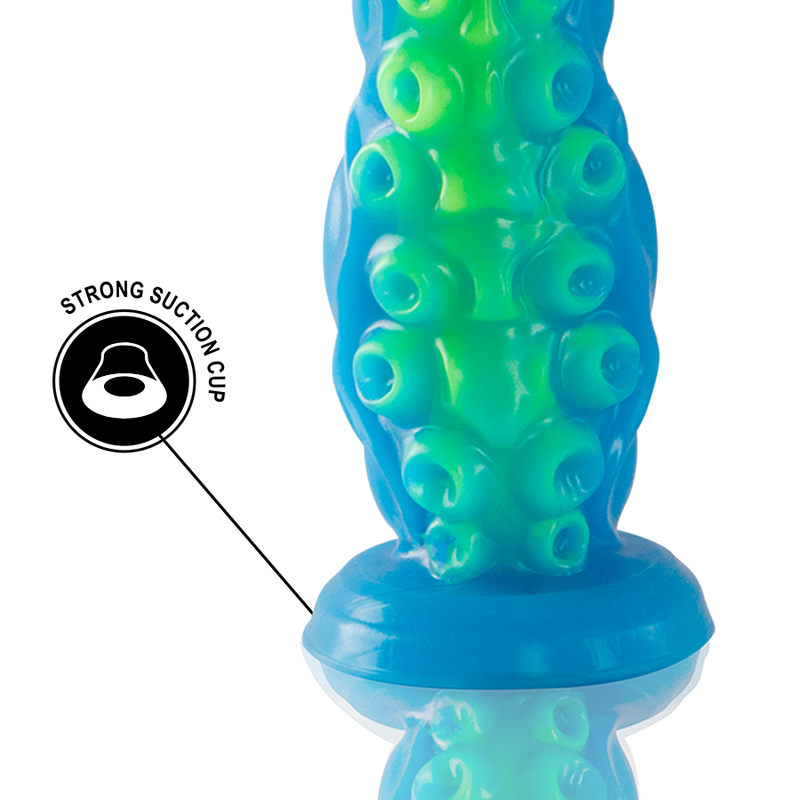 EPIC Scylla fluorescerande tunn tentakel dildo liten storlek