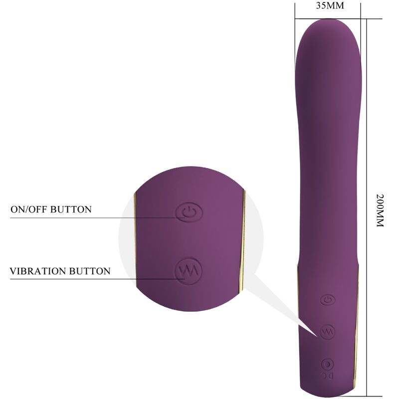 Pretty Love Ethan återladdningsbar vibrator i lila