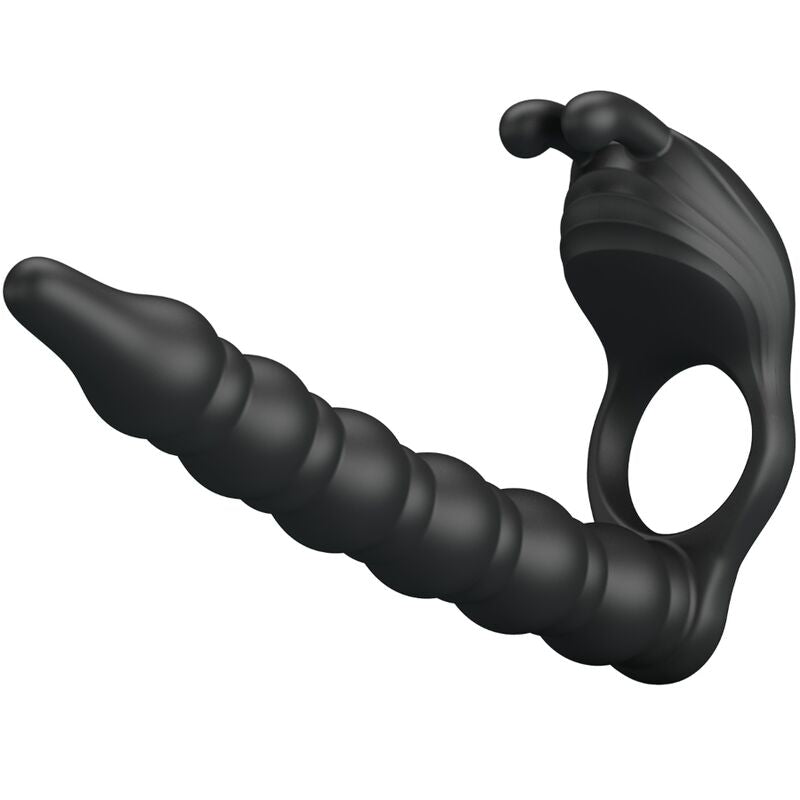 Pretty Love Blackney penisring med svart vibratorplugg