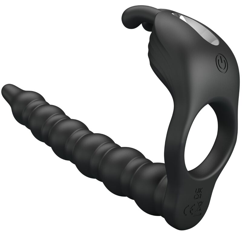 Pretty Love Blackney penisring med svart vibratorplugg