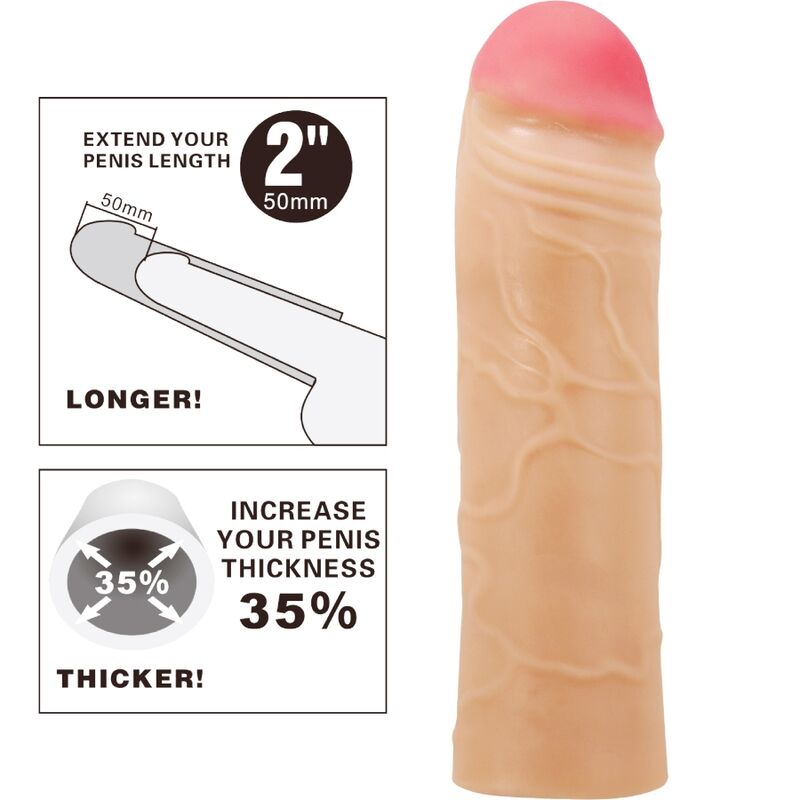 Pretty Love Chane penis extender cover i köttfärg
